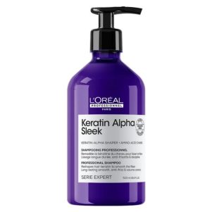L'OREAL KERATIN ALPHA SLEEK ANTI-FRIZZ SHAMPOO