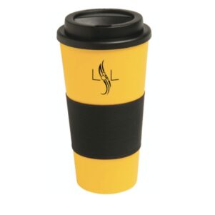 Tall travel coffee mug