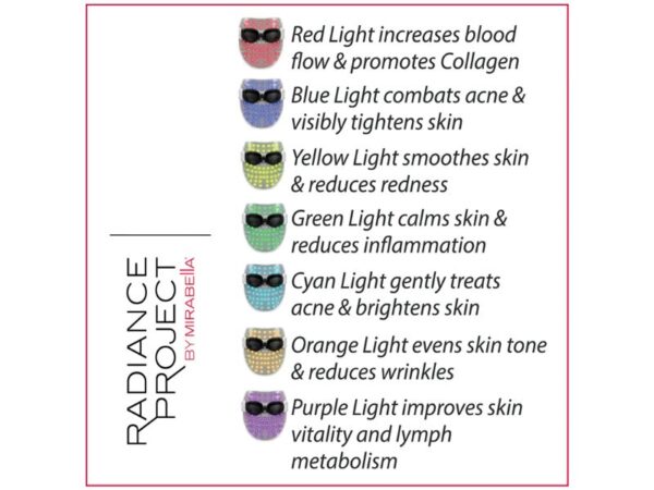 MIRABELLA PHOTOTHERAPY 7-COLOR LED FACIAL MASK - Image 2