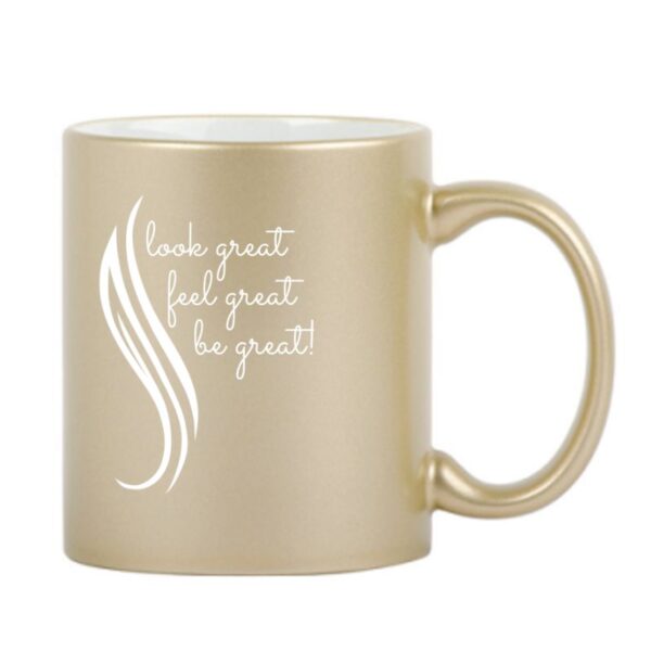 "Be Great" Gold Ceramic Coffee Mug