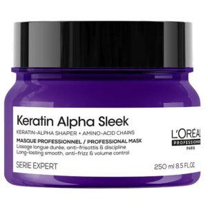 L'OREAL KERATIN ALPHA SLEEK ANTI-FRIZZ MASK