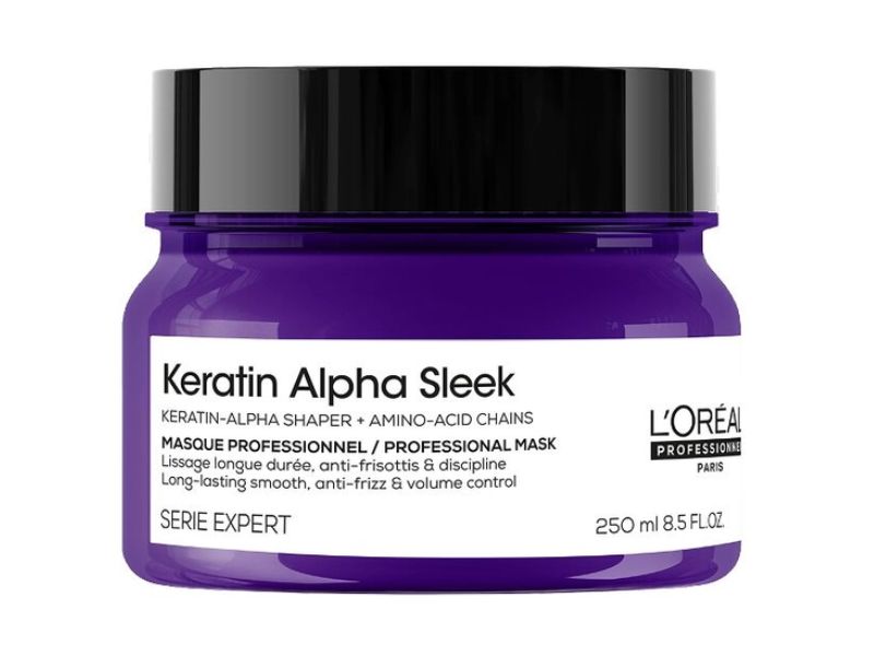 L'OREAL KERATIN ALPHA SLEEK ANTI-FRIZZ MASK