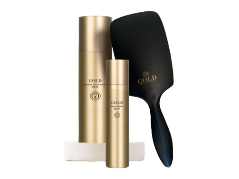 GOLD PADDLE BRUSH BUNDLE